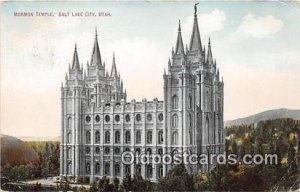 Mormon Temple Salt Lake City, Utah, USA 1912 