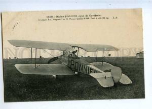 205498 FRANCE AVIATION airplane Ponnier Hauser #1860 old