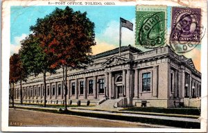 USA Post Office Toledo Ohio Vintage Postcard 09.66