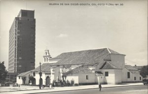 colombia, BOGOTA, Iglesia de San Diego (1940s) RPPC Postcard