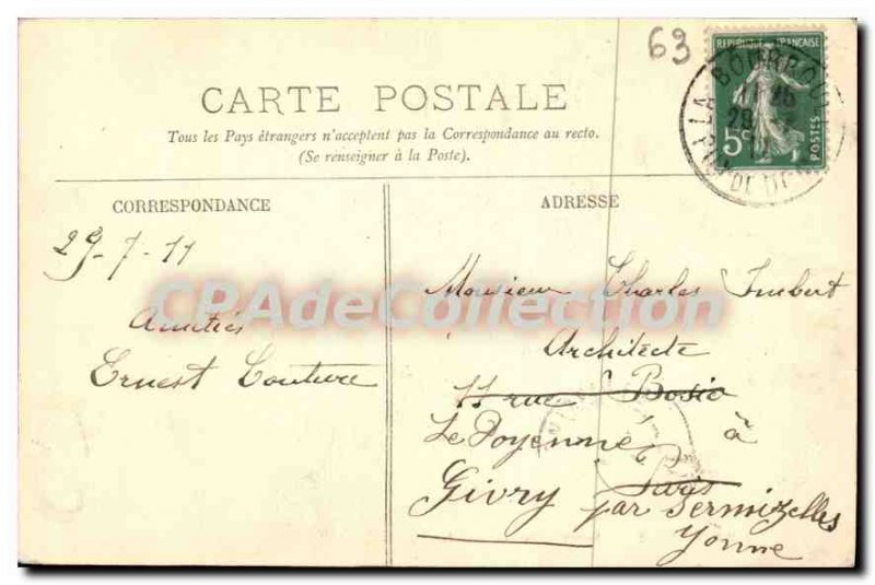 Old Postcard La Bourboule Source Clemence