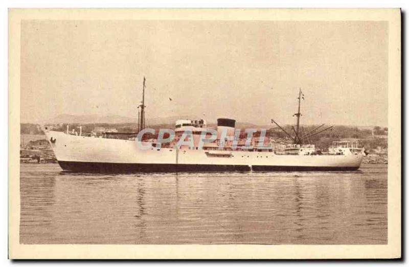 Old Postcard Compagnie Fraissinet banana Ship Djobiba