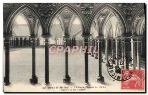 Old Postcard Mont St Michel L & # 39Abbaye gallery of the cloister