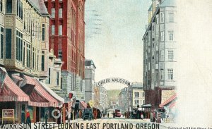 Postcard Early View of Morrison Street in Portland, OR.   aa6