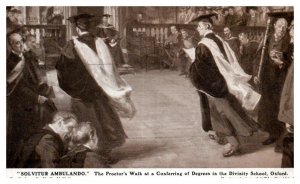 Solvitur Ambulando Proctors Walk in the Divinity School Oxford RPPC Postcard