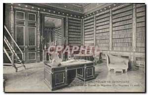 Postcard Old Palace of Compiegne Office of Labor Napoleon I Bibliotheque