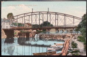 Vintage Postcard 1907-1915 Oliver Street Bridge, Stamford, Connecticut (CT)