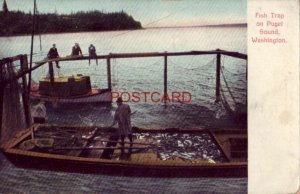 FISH TRAP ON PUGET SOUND, WASHINGTON