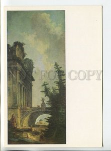 454380 USSR 1971 year Hubert Robert Ruin postcard