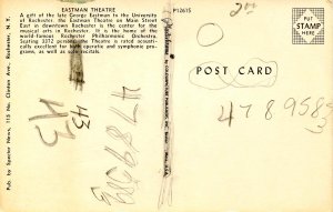 NY - Rochester. Eastman Theatre