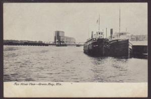 Fox River View,Green Bay,WI Postcard 