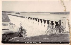 Norfolk Dam Arkansas Scenic View Real Photo Antique Postcard K65242