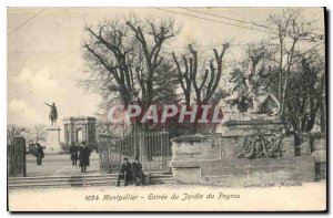 Old Postcard Montpellier Entrance Garden of Peyrou