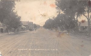 J34/ Platteville Colorado RPPC Postcard c1910  Marion Avenue Homes 244