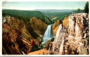 Yellowstone National Park Lower Falls Of The Yellowstone Detroit Publishing