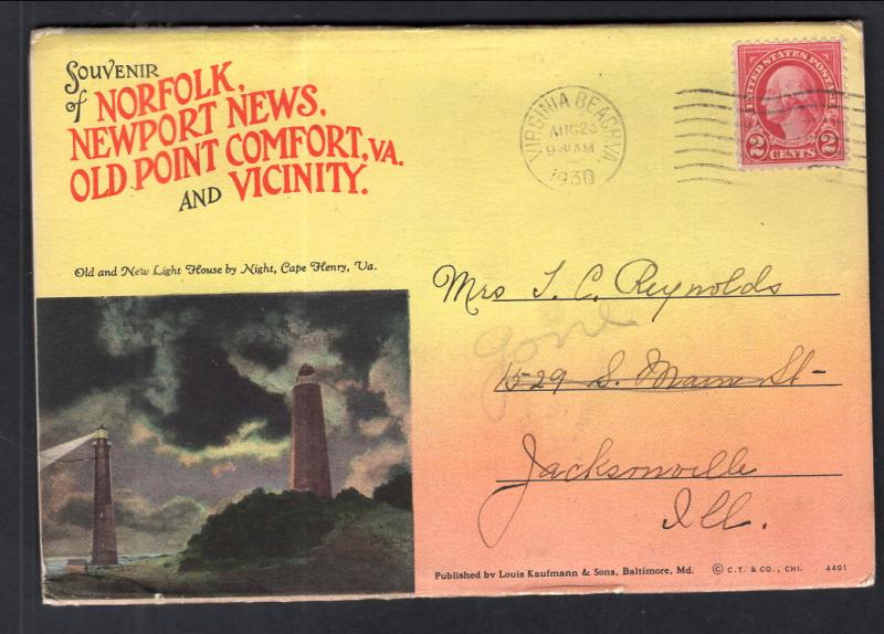 Norfolk,Newport News,Old Point Comfort,VA Souvenir Folder