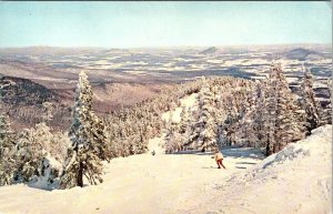 Jay, VT Vermont  SKIERS~JAY PEAK SKI AREA & STATE FOREST  1964 Skiing Postcard