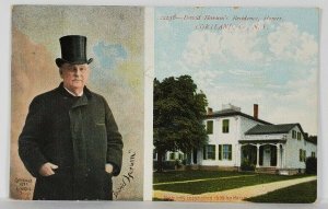 Homer NY David Harum's Residence, Horse Trader Postcard S1