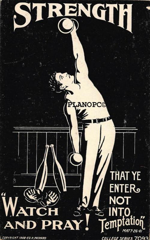 STRENGTH THAT YE ENTER NOT INTO TEMPTATION ©1908 B.C. CRABTREE, DETECTIVE