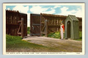 Niagara-On-The-Lake, Ont.-Canada North Gate Fort George Soldier Vintage Postcard