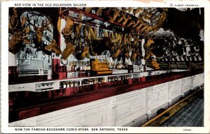 Texas San Antonio Buckhorn Saloon Bar View Curteich