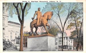 ALBANY, NY  New York        PHILIP H SHERIDAN MONUMENT       c1920's Postcard