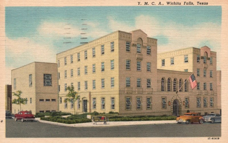 Vintage Postcard 1957 View of Y. M. C. A. Building Wichita Falls Texas TX