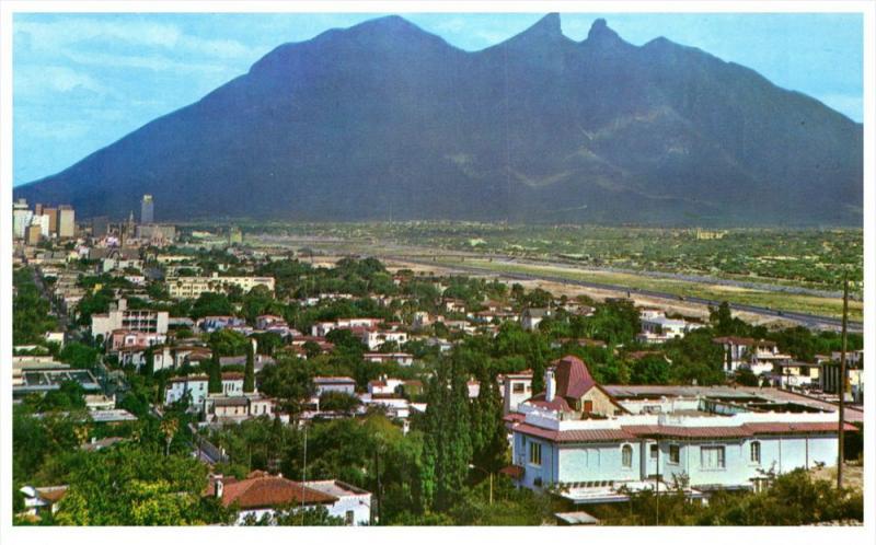 4845  Mexico Monterrey  1960's Panoramica Desde el Obispado