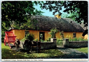 M-51077 Traditional Cottage Bunratty Folk Park Bunratty Ireland