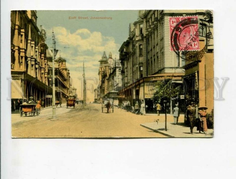 3173214 SOUTH AFRICA JOHANNESBURG Eloff street Vintage postcard