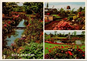 Bota Gardens Richmond BC Vancouver Multiview UNUSED Postcard D92