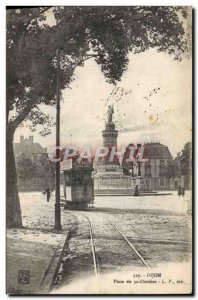 Old Postcard Dijon Tramway Place October 30 The cutlery