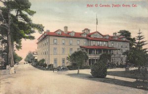 Hotel El Carmelo, Pacific Grove, California c1910s Hand-Colored Vintage Postcard