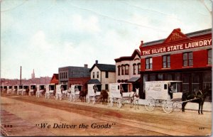 Advertising Postcard The Silver State Laundry Co in Denver, Colorado