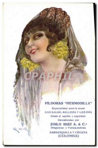 Old Postcard Fantasy Illustrator Woman Mir Pildoras Hermosilla Zoilo Ruiz Col...
