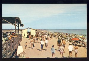 Misquamicut, Rhode Island/RI Postcard, Crowded Beach Scene