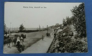 Vintage  Postcard Marine Drive Westcliffe On Sea  Essex D1D