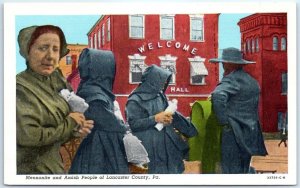 Postcard - Mennonite and Amish People of Lancaster County, Pennsylvania, USA