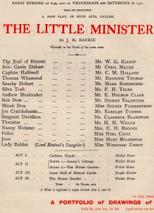 The Little Minister Rare Cyril Maude Political Play Victorian London Theatre Pro