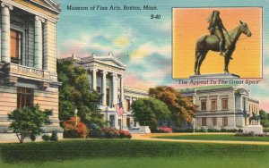 Vintage Postcard The Museum Of Fine Arts Huntington Avenue Boston Massachusetts