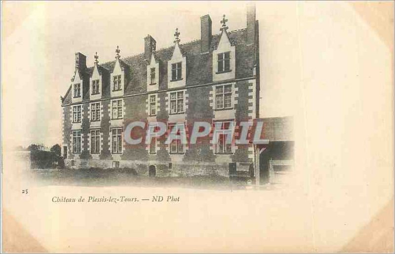 Old Postcard Chateau de Plessis-les-Tours (1900 card)