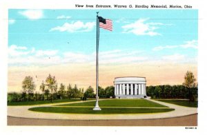 View From Entrance Warren G Harding Memorial Marion Ohio Postcard