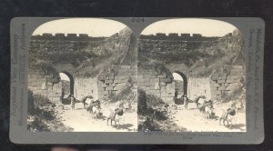 REAL PHOTO NANKOW PARK NORTH CHINA THE GREAT WALL OF CHINA STEREOVIEW CARD