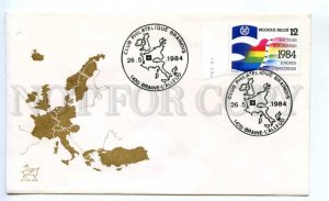 418884 BELGIUM 1984 year Europa CEPT Braine-L-Alleud COVER