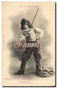 Old Postcard Fun Children Little Cyrano