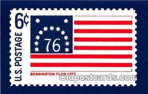 Bennington Flag 1777 North Bennington, Vermont Patriotic Unused 