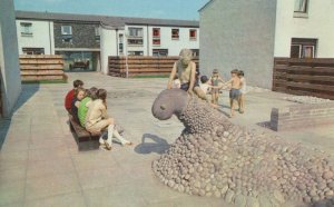 The Loch Ness Monster Model In Cumbernauld Village 1970s Postcard