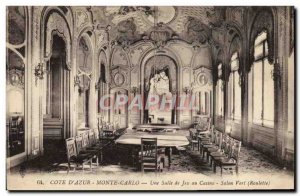 Old Postcard Monte Carlo Casino is a games room casino Roulette Green Living