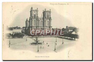 Old Postcard Vitry le Francois Notre Dame Church