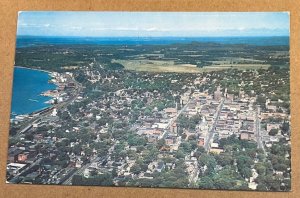 1960 USED POSTCARD - AIR VIEW OF BURLINGTON, VERMONT